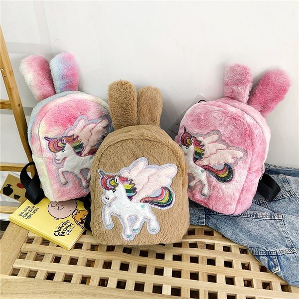 2019 autumn new plush bag female cute pegasus tu er backpack rabbit ear backpack plush girl bag
2019 autumn new plush bag female cute pegasus tu er backpack rabbit ear backpack plush girl bag