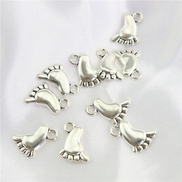 cute little feet pendant-shaped diy pendant footprints alloy diy accessories bracelet earrings pendant pendant, Silver
cute little feet pendant-shaped diy pendant footprints alloy diy accessories bracelet earrings pendant pendant, Silver