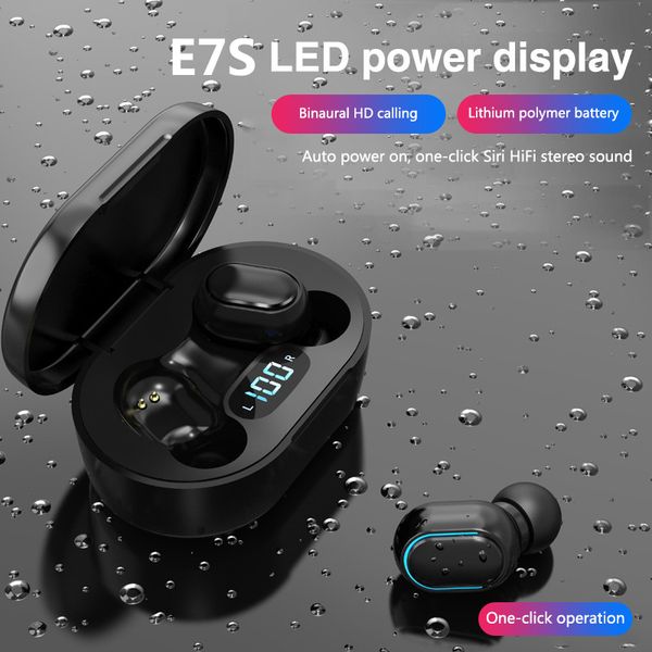 e7s tws v5.0 bluetooth wireless bluetooth headphones support earphones colorful touch control wireless headset earbuds 
e7s tws v5.0 bluetooth wireless bluetooth headphones support earphones colorful touch control wireless headset earbuds