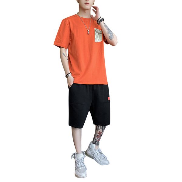 men set 2pcs fashion summer sweat suit striped short sleeve t-shirt shorts sets coats sportswear tracksuit male sportsuit 2020, Gray
men set 2pcs fashion summer sweat suit striped short sleeve t-shirt shorts sets coats sportswear tracksuit male sportsuit 2020, Gray