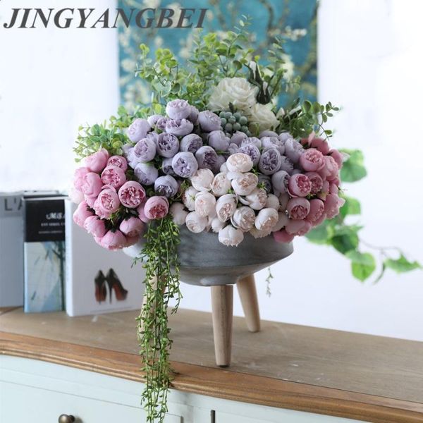 artificial silk 27 heads rose flower bouquet home l table decoration fake flower wedding bride holding floral bouquet
artificial silk 27 heads rose flower bouquet home l table decoration fake flower wedding bride holding floral bouquet