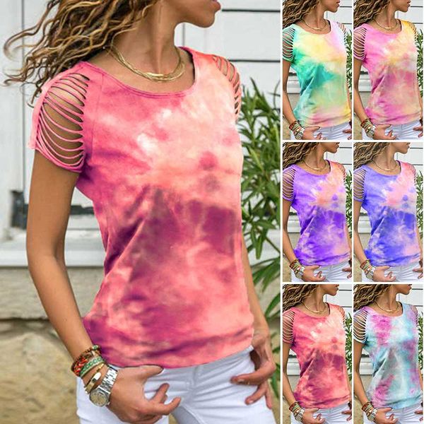 women's tie dye gradient loose fashion t-shirts print short sleeve female streetwear casual t shirt women sport short, Black;blue
women's tie dye gradient loose fashion t-shirts print short sleeve female streetwear casual t shirt women sport short, Black;blue