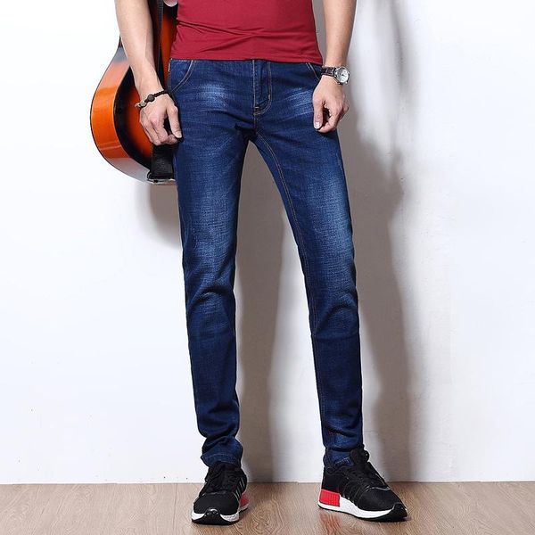 men's jeans arrivals fashion classic denim pants straight fit trousers stylish, Blue
men's jeans arrivals fashion classic denim pants straight fit trousers stylish, Blue