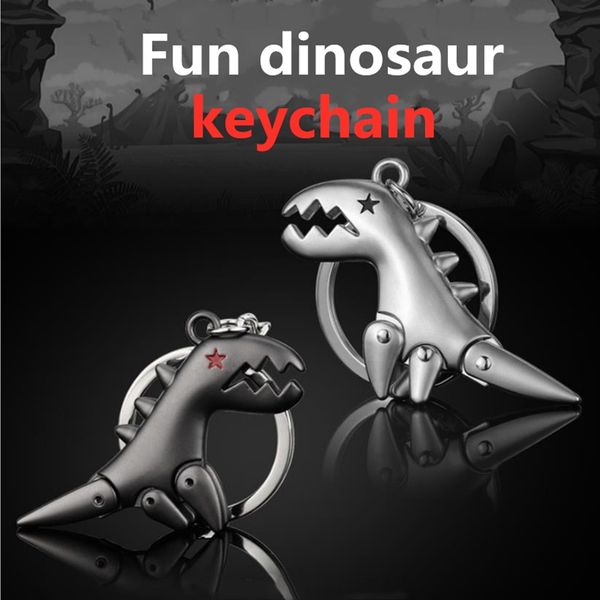 3 colors optional creative cute dinosaur key chain gun black nickel bronze metal dinosaur pendant key ring moveable bag keychain, Silver
3 colors optional creative cute dinosaur key chain gun black nickel bronze metal dinosaur pendant key ring moveable bag keychain, Silver