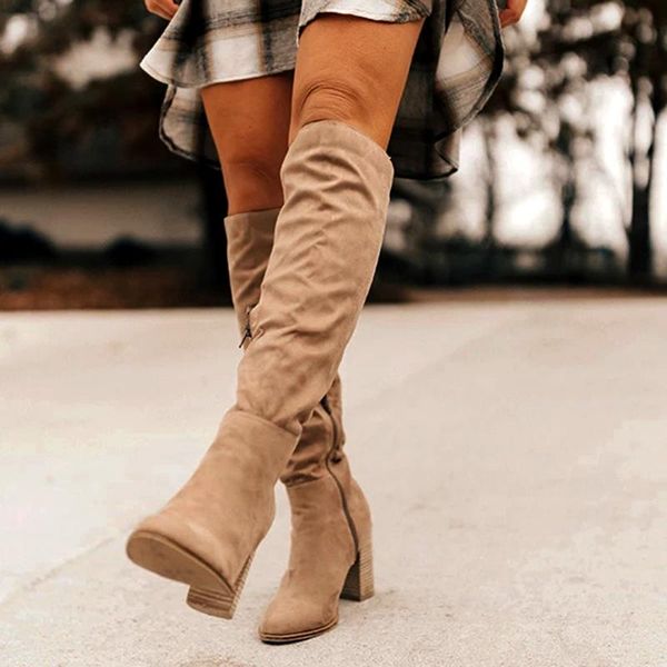 winter 2020 women's shoes solid square heel shoes for women knee-high boots with heels ladies party wedding snow boot girl, Black
winter 2020 women's shoes solid square heel shoes for women knee-high boots with heels ladies party wedding snow boot girl, Black