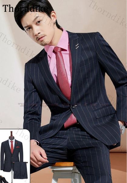 thorndike elegant business men suit 2020 new fashion wedding dress suit for men custom made groom tuxedos mens evening set, White;black