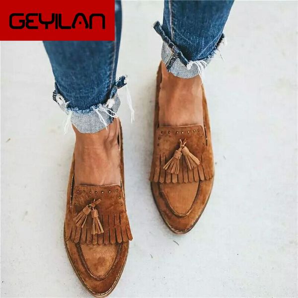 autumn women flats loafers faux suede slim fringe slip on pointed toe rubber black casual slippers ladies shoes zapato de mujer
autumn women flats loafers faux suede slim fringe slip on pointed toe rubber black casual slippers ladies shoes zapato de mujer