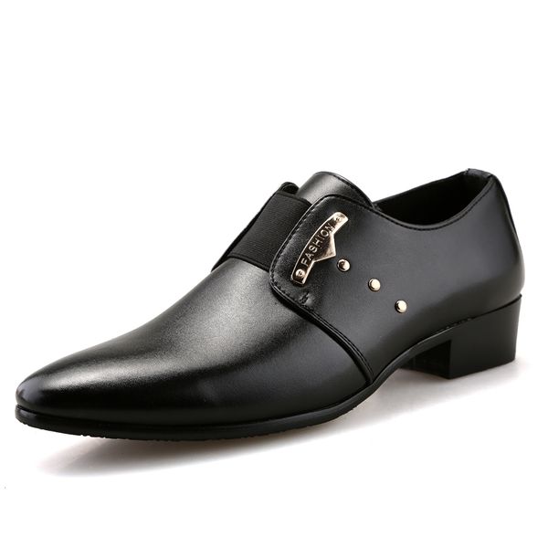 men formal shoes mens slip-on pu leather shoes brown black elastic band men dress shoes office party wedding
men formal shoes mens slip-on pu leather shoes brown black elastic band men dress shoes office party wedding