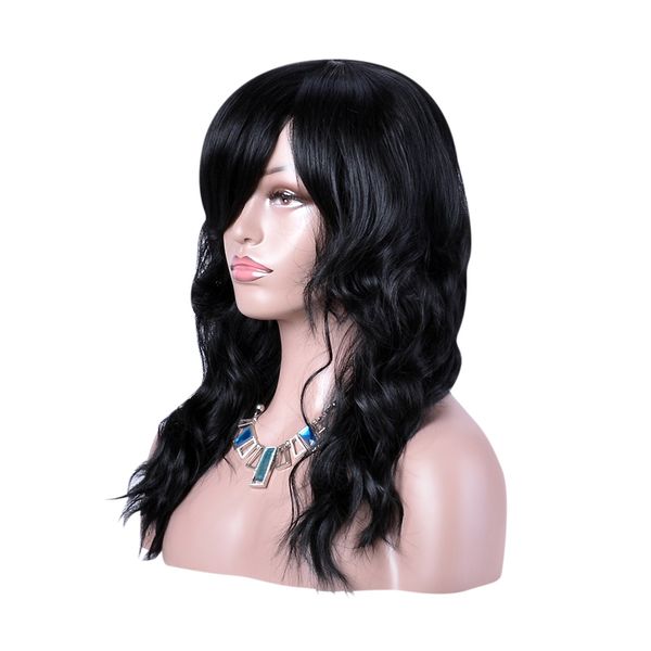 long black curly synthetic hair wig for women heat resistance natural and new hairstyle
long black curly synthetic hair wig for women heat resistance natural and new hairstyle