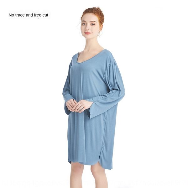 wui38 2020 new solid color seamless casual cut long-sleeved loose wear long-sleeved nightgown large size clothes home clotheshome furnishing, Blue;red
wui38 2020 new solid color seamless casual cut long-sleeved loose wear long-sleeved nightgown large size clothes home clotheshome furnishing, Blue;red