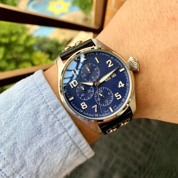 luxury men watches automatic movement leather strap 44mm dial men designer watches waterproof wristwatches, Slivery;brown
luxury men watches automatic movement leather strap 44mm dial men designer watches waterproof wristwatches, Slivery;brown