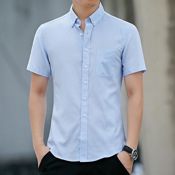 korean version of loose men's short-sleeved shirt oxford shirt men's casual trend summer thin top, White;black
korean version of loose men's short-sleeved shirt oxford shirt men's casual trend summer thin top, White;black