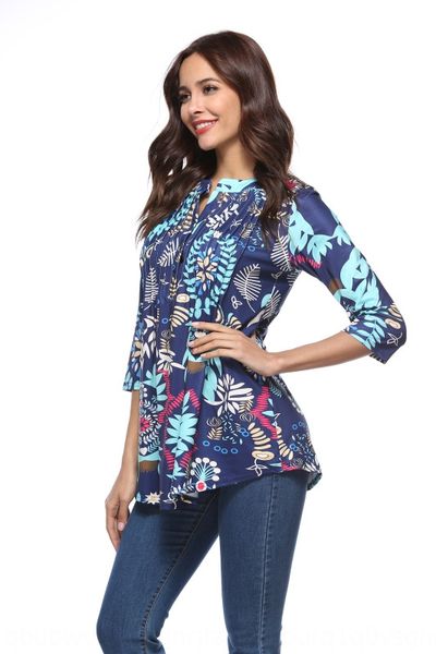 18 autumn women's printed t- round neck pleated cropped sleeve long shirt shirt t-shirt, White
18 autumn women's printed t- round neck pleated cropped sleeve long shirt shirt t-shirt, White
