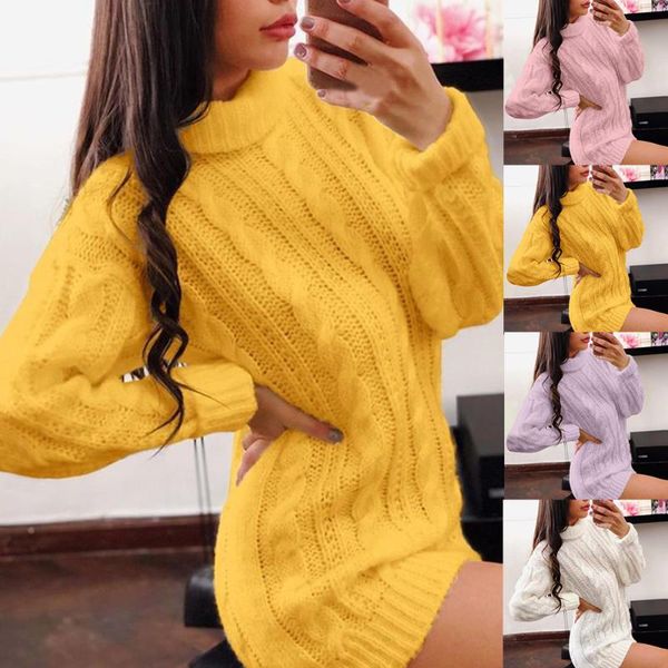 women solid turtleneck knitted sweaters dress loose long sleeve wild sweater vestidos autumn fashion jumpers pullover streetwear, White;black
women solid turtleneck knitted sweaters dress loose long sleeve wild sweater vestidos autumn fashion jumpers pullover streetwear, White;black
