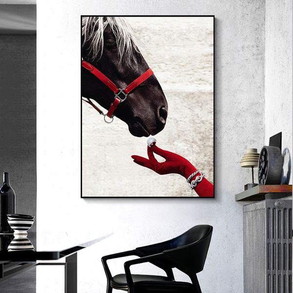 wall art poster black horse red gloves canvas painting wall art picture for living room home decor (no frame
wall art poster black horse red gloves canvas painting wall art picture for living room home decor (no frame