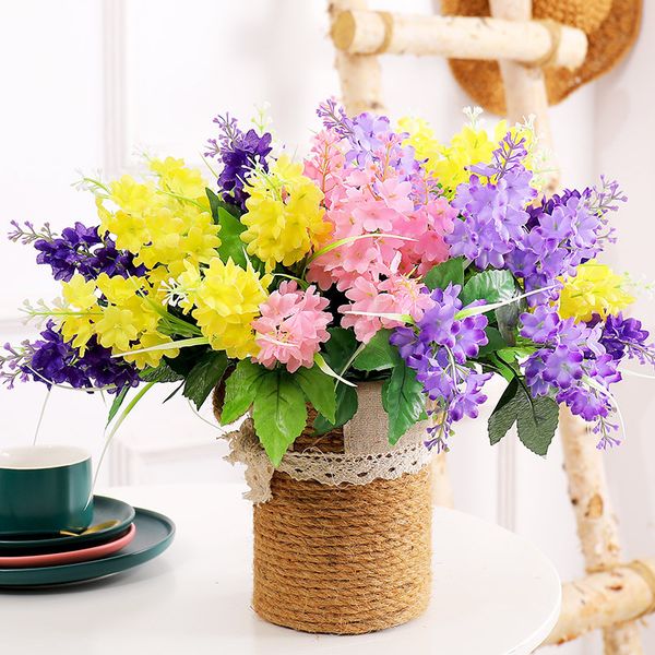 decorative flowers & wreaths 5 fork artificial for decoration lavender flower bouquet bridal green silk leaves home wedding decor
decorative flowers & wreaths 5 fork artificial for decoration lavender flower bouquet bridal green silk leaves home wedding decor