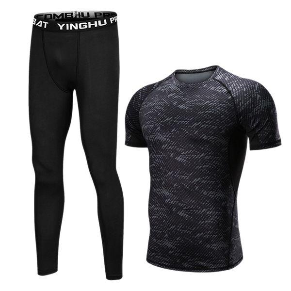 running sets fashion men's suit 2 piece sportswear football fitness mountain climbing sports black, Black;blue
running sets fashion men's suit 2 piece sportswear football fitness mountain climbing sports black, Black;blue