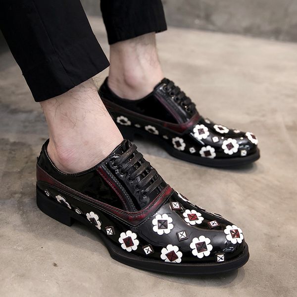 misalwa men's leather flower pointed dress shoes lace up sewing wedding party brogue oxfords shoes 2020 casual classic hombre, Black
misalwa men's leather flower pointed dress shoes lace up sewing wedding party brogue oxfords shoes 2020 casual classic hombre, Black