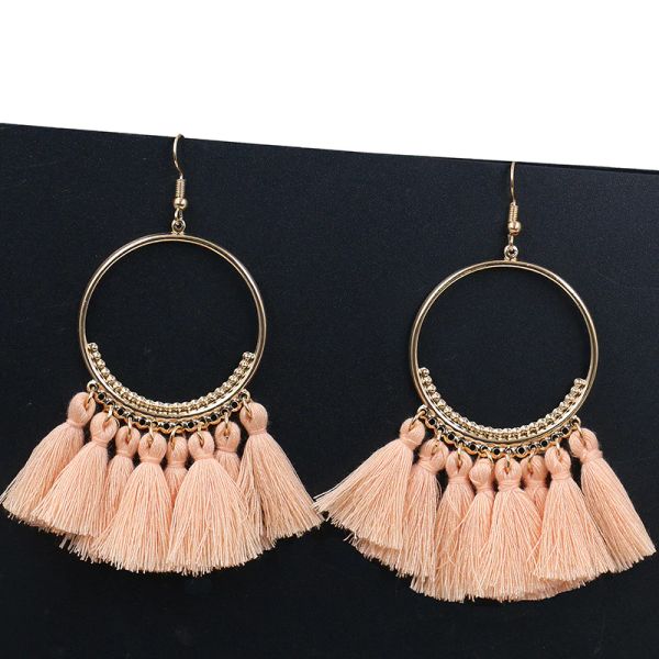 bohemian handmade себе кисточкой серьги для женщин урожай круглый длинные серьги падения свадьбы свадебные украшения рождественских подарков, Silver
bohemian handmade себе кисточкой серьги для женщин урожай круглый длинные серьги падения свадьбы свадебные украшения рождественских подарков, Silver