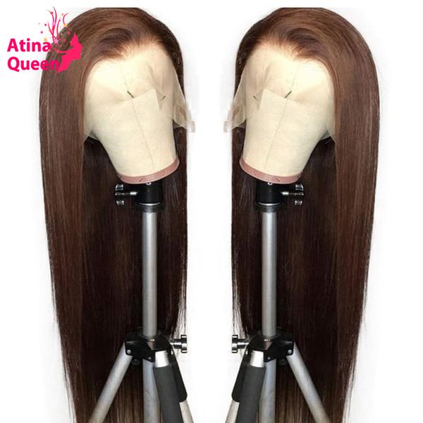 13x6 Brown Lace Front Wig PrePlucked With Baby Hair Remy Long Deep Part Peruvian #4 Colored Human Hair Wigs For Black Women, Medium brown
13x6 Brown Lace Front Wig PrePlucked With Baby Hair Remy Long Deep Part Peruvian #4 Colored Human Hair Wigs For Black Women, Medium brown