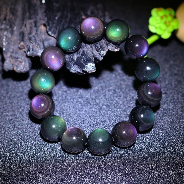 natural green dual full moon rainbow obsidian eye bracelet lap men and women couple models crystal opening of evil, Black
natural green dual full moon rainbow obsidian eye bracelet lap men and women couple models crystal opening of evil, Black