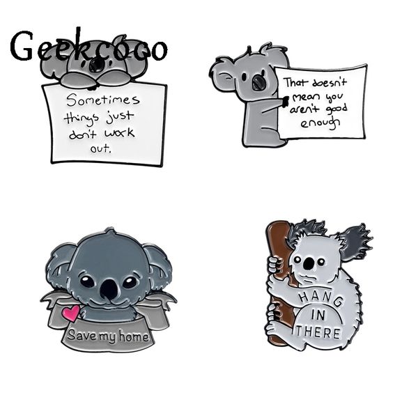 j1379 geekcoco enamel pins collections cartoon koala jewelry brooches denim shirt collar badge lapel pins friends gifts, Gray
j1379 geekcoco enamel pins collections cartoon koala jewelry brooches denim shirt collar badge lapel pins friends gifts, Gray