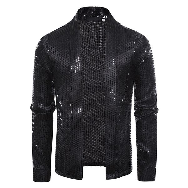 mens black sequins glitter cardigan blazers dj party nightclub dancer suit blazer men wedding disco stage singer costume homme, White;black
mens black sequins glitter cardigan blazers dj party nightclub dancer suit blazer men wedding disco stage singer costume homme, White;black