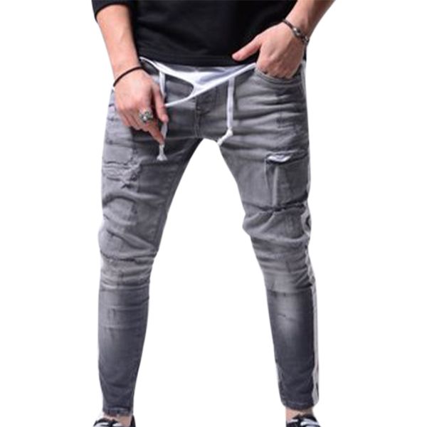 mens fashion ripped pants 2020 new jeans slim fit denim long pants pocket holes casual summer men jeans, Blue
mens fashion ripped pants 2020 new jeans slim fit denim long pants pocket holes casual summer men jeans, Blue