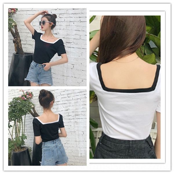 z8tjh short-sleeved t-shirt women's summer square collar tight ultra-short 2020 new high waist design sense open button ins coat t-shir, White
z8tjh short-sleeved t-shirt women's summer square collar tight ultra-short 2020 new high waist design sense open button ins coat t-shir, White