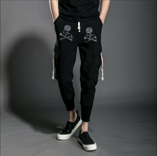 new 2020 men's clothing gd fashion stylist hip hop street skull drill casual pants costumes, Black
new 2020 men's clothing gd fashion stylist hip hop street skull drill casual pants costumes, Black