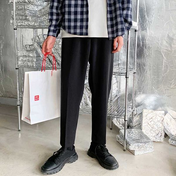 men's trousers 2020 autumn and winter new solid color straight trousers loose young people fashion trend men's clothing, White;black
men's trousers 2020 autumn and winter new solid color straight trousers loose young people fashion trend men's clothing, White;black