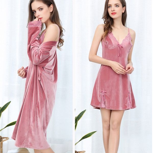 women's long nightgown nightgown long-sleeved lace high-end home clothes pajamas lace pajamas home clothes 2008, Blue;red
women's long nightgown nightgown long-sleeved lace high-end home clothes pajamas lace pajamas home clothes 2008, Blue;red