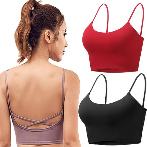 back cross belt shockproof gathering sports bra quick-drying running yoga clothing suspender yoga clothing sling underwear underwear, White;red
back cross belt shockproof gathering sports bra quick-drying running yoga clothing suspender yoga clothing sling underwear underwear, White;red