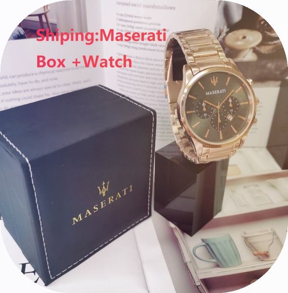 2020 new watch men's fashion sports quartz clock men's watch stainless steel business waterproof watch with original box, Slivery;brown
2020 new watch men's fashion sports quartz clock men's watch stainless steel business waterproof watch with original box, Slivery;brown