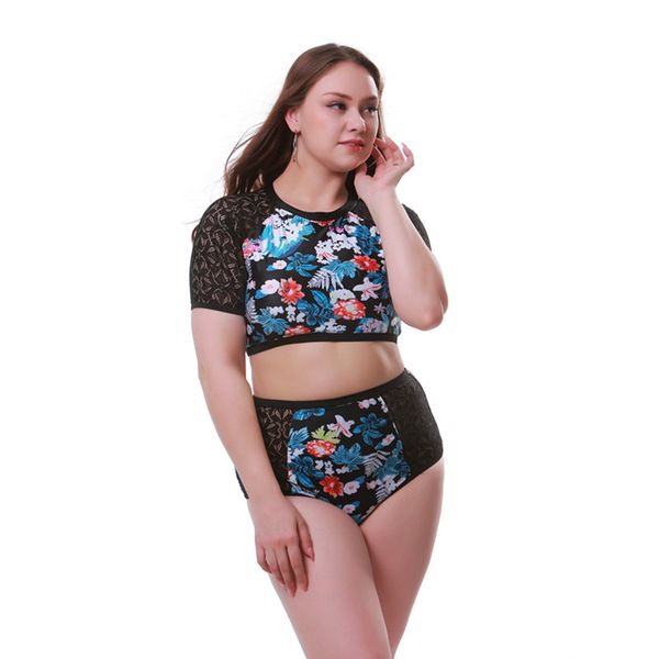 2020 new high waist swimwear women swimsuit print plus size bikini short sleeve swim bathing suit beach wear bathers biquini, White;black
2020 new high waist swimwear women swimsuit print plus size bikini short sleeve swim bathing suit beach wear bathers biquini, White;black