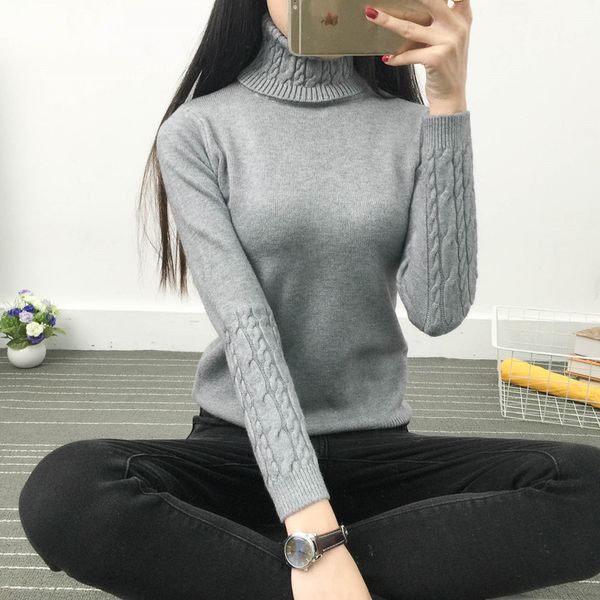blackday new fashion women white lapel turtleneck sweater female basic knitted shirt twist thick slim long sleeve pullover sweater, White;black
blackday new fashion women white lapel turtleneck sweater female basic knitted shirt twist thick slim long sleeve pullover sweater, White;black