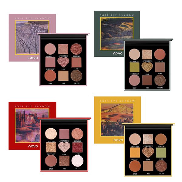 novo 9 colorful oil painting landscape eyeshadow palette lasting glitter matte pearlescent eye shadow pigment makeup, maquiagem tslm2
novo 9 colorful oil painting landscape eyeshadow palette lasting glitter matte pearlescent eye shadow pigment makeup, maquiagem tslm2