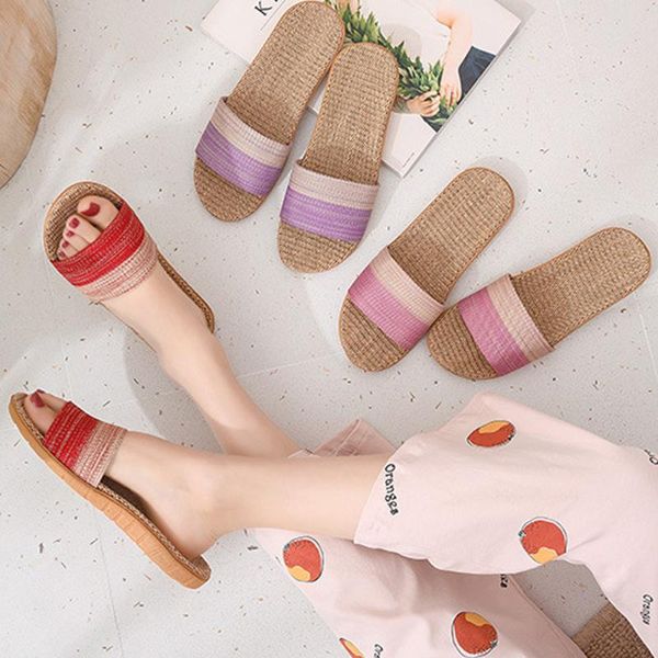 fashion women non slip thick bottom slippers female couple colorful woven linen flip flops colorful woven linen slippers, Black
fashion women non slip thick bottom slippers female couple colorful woven linen flip flops colorful woven linen slippers, Black