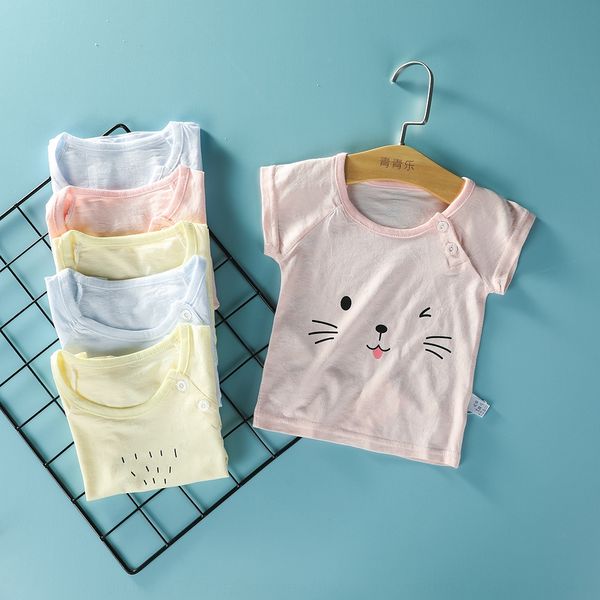newborn short sleeve bamboo fiber newborn baby base half sleeve t-shirt thin one-piece baby summer clothing base, Blue
newborn short sleeve bamboo fiber newborn baby base half sleeve t-shirt thin one-piece baby summer clothing base, Blue