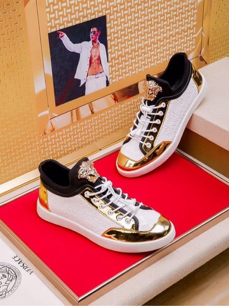 2020t limited edition medusa тисненой кожи мужских жибао lace up повседневная обувь, лидирующий модные wild открытых кроссовки, размер: 38-4, Black
2020t limited edition medusa тисненой кожи мужских жибао lace up повседневная обувь, лидирующий модные wild открытых кроссовки, размер: 38-4, Black