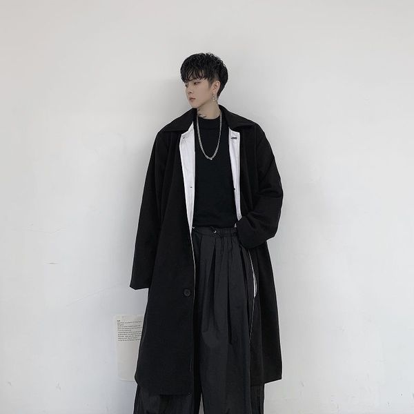 ewq / мужская одежда ниша черно-белый дизайн контраст цвета подкладки утолщенного шерстяного пальто мужского 2020 осени зима длинного пальто, Black
ewq / мужская одежда ниша черно-белый дизайн контраст цвета подкладки утолщенного шерстяного пальто мужского 2020 осени зима длинного пальто, Black