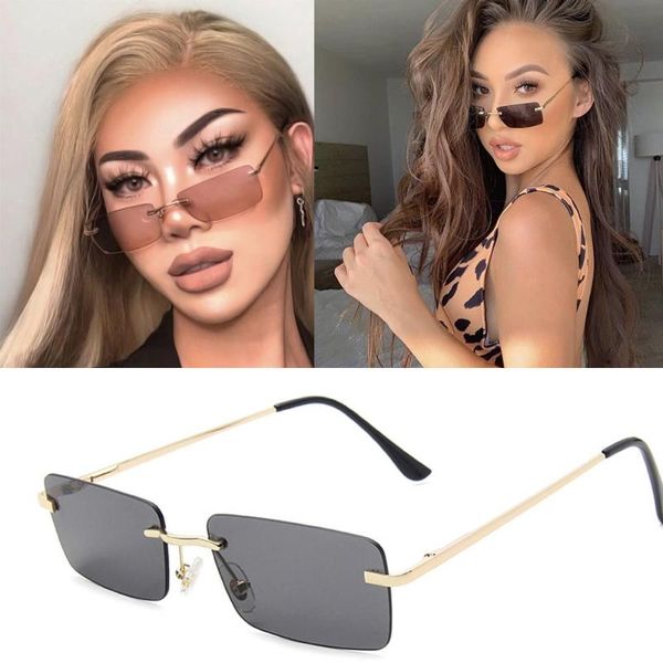 rectangle ladies sunglasses women 2020 rimless square polarized sun glasses for ladies zonnebril dames vrouwen bril, White;black
rectangle ladies sunglasses women 2020 rimless square polarized sun glasses for ladies zonnebril dames vrouwen bril, White;black