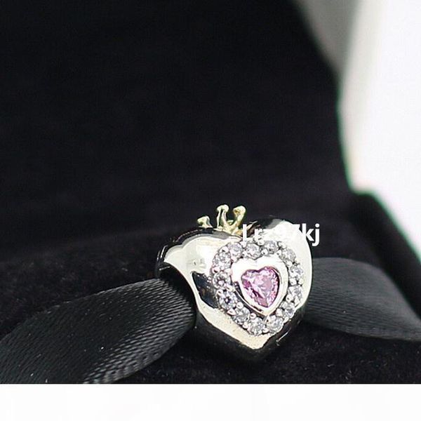 925 стерлингового серебра 14k real gold princess сердце шарм бисера с clear cz подходит для европейского pandora ювелирных изделий браслеты, Black
925 стерлингового серебра 14k real gold princess сердце шарм бисера с clear cz подходит для европейского pandora ювелирных изделий браслеты, Black