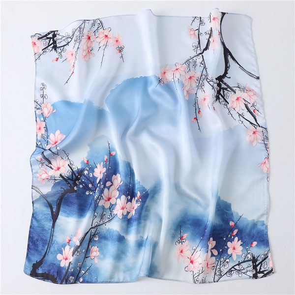 2020 new summer silk square scarf women oil painting satin neck hair tie band beach hijab head female foulard, Blue;gray
2020 new summer silk square scarf women oil painting satin neck hair tie band beach hijab head female foulard, Blue;gray