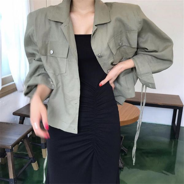 rugod 2020 новые поступления корейский стиль повседневная куртка для outwear дамы шнуровка рукава женский outfit мода vintage женской, Black;brown
rugod 2020 новые поступления корейский стиль повседневная куртка для outwear дамы шнуровка рукава женский outfit мода vintage женской, Black;brown