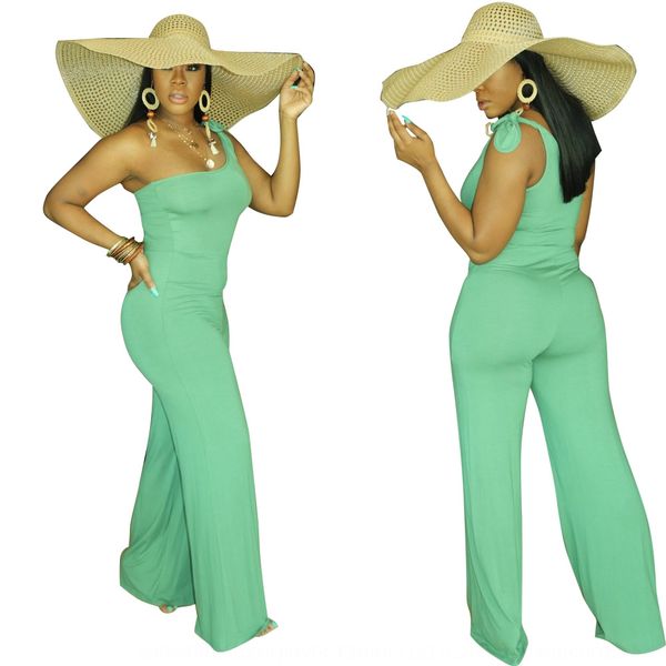 52872020 spring and summer women's new solid color single shoulder body pants jumpsuit pants wide leg jumpsuit for women, Black;white
52872020 spring and summer women's new solid color single shoulder body pants jumpsuit pants wide leg jumpsuit for women, Black;white