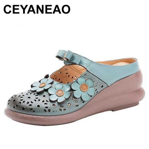 ceyaneao 2020 new summer classic hollow flower women genuine leather sandals comfort sandals non-slip thick bottom wedge slipper, Black
ceyaneao 2020 new summer classic hollow flower women genuine leather sandals comfort sandals non-slip thick bottom wedge slipper, Black