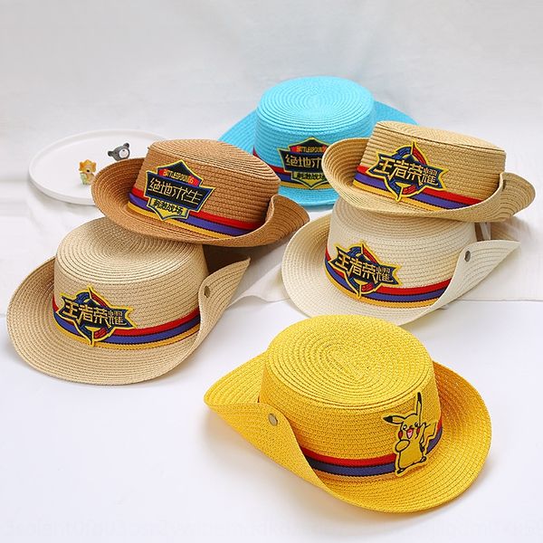 children's straw summer cowboy sunscreen sunscreen cowboy hat jedi survival king of glory korean sun hat, Blue;gray
children's straw summer cowboy sunscreen sunscreen cowboy hat jedi survival king of glory korean sun hat, Blue;gray