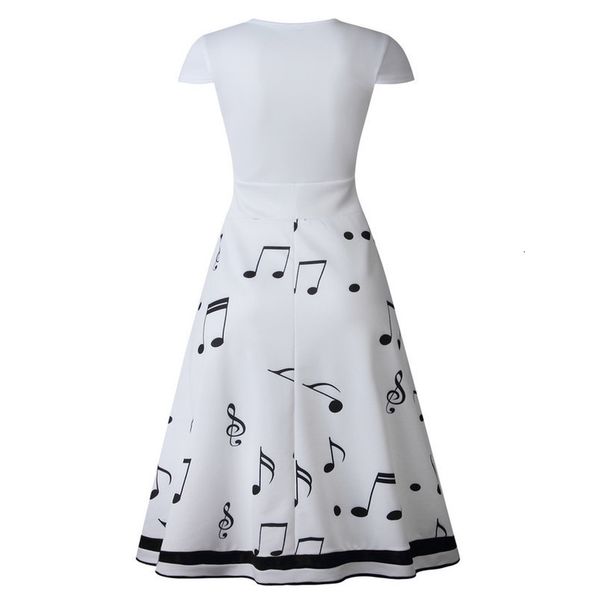 women dress ladies musical note polyester print sleeveless casual white o neck evening party new honorable women dress summer, Black;gray
women dress ladies musical note polyester print sleeveless casual white o neck evening party new honorable women dress summer, Black;gray