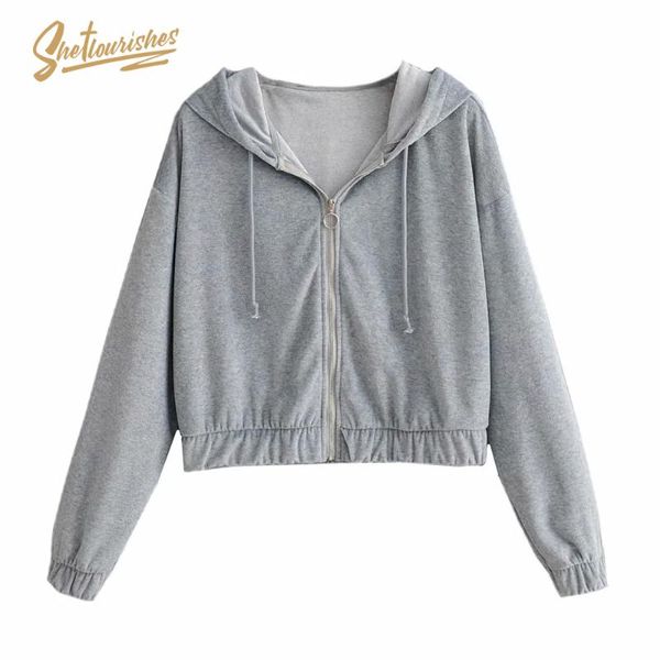 women's jackets sheflourishes zipper sweatshirt coat womens cropped gray long sleeve velvet moletom mujer sportswear hoodie jacket 2021, Black;brown
women's jackets sheflourishes zipper sweatshirt coat womens cropped gray long sleeve velvet moletom mujer sportswear hoodie jacket 2021, Black;brown